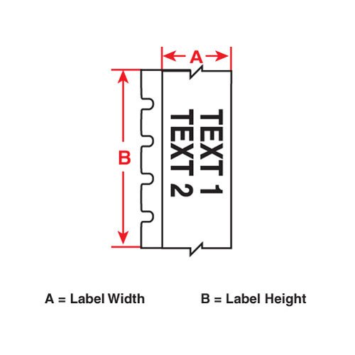 Этикетки-бирки полипропиленновые для маркировки патч-панелей Brady m71c-475-412, 12, 24 м - 2