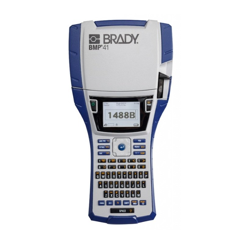 Принтер термотрансферный портативный Brady bmp41,: жесткий кейс,аккумуляторная батарея bmp41-batt,mc1-1000-595-wt-bk,usb кабель,шнур питания eu, Комплект - 1