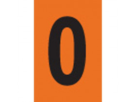 Цифра 0 Brady, черный на оранжевом, 25 шт, 25x38 мм, b-946, Винил, 25 шт. (gws59125)