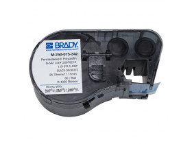 Термоусаживаемые маркеры Brady M-250-075-342, 19,05 * 11,15 мм, белые, печать черная, диаметр 2,8 мм, в картриджи 80 шт. (BMP41/51/53)