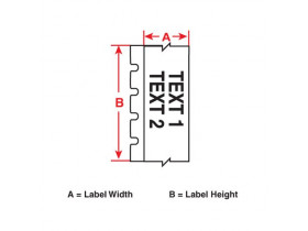 Этикетки-бирки полипропиленновые для маркировки патч-панелей Brady m71c-475-412, 12, 24 м