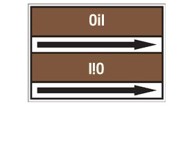 Стрелка для маркировки трубопровода Brady, белый на коричневом, «refrigerant 22», 100x33000 мм, b-7529, 220 шт, 13 мм