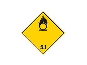 Знак маркировки грузов категория опасности 1.5 Brady adr 1.5,магнитный материал, 297x297 мм, b-0859, 1 шт