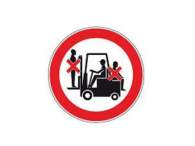Знак дорожный движение запрещено Brady 100 мм, b-7541, Ламинация, pic 228, Полиэстер, 250 шт
