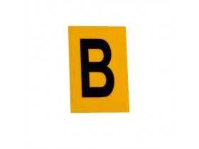 Буква B Brady, черный на желтом, 25 шт, 25x38 мм, b-946, Винил, 25 шт.
