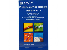 Маркеры кабельные Brady pwm-pk-12