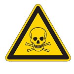 Знак безопасности предупреждающий вредные для здоровья аллергические (раздражающие) вещества Brady 50 мм, b-7541, Ламинация, pic 321, Полиэстер, 250 шт